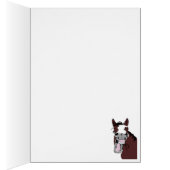 Funny Horse met houding, Waterverf Humor (Binnen (Rechts))