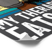 Funny Horse My Therast Eats Hay Tee Hor  Poster (Hoek)