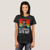 Funny Horse My Therast Eats Hay Tee Hor T-shirt (Voorkant volledig)