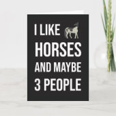 Funny Horse Owner Cards Equine Equestrian Jockey Kaart (Voorkant)