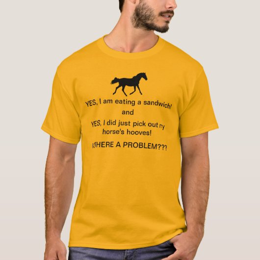 Funny Horse People T-Shirt (Voorkant)