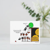 Funny Horse Pyramid-Cartoon Briefkaart (Staand voorkant)