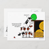 Funny Horse Pyramid-Cartoon Briefkaart (Voorkant / Achterkant)