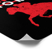 Funny horse racing riding horses talk derby poster (Hoek)