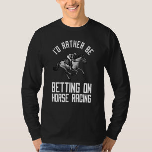 Funny Horse Racing voor Mannen Derby Race Jockey T-shirt
