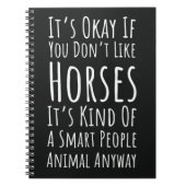 Funny Horse Related Gifts Equestrian Equine Horses Notitieboek (Voorkant)