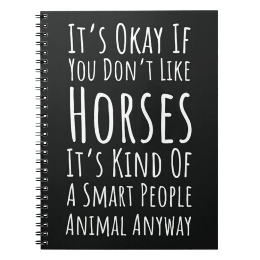 Funny Horse Related Gifts Equestrian Equine Horses Notitieboek (Voorkant)