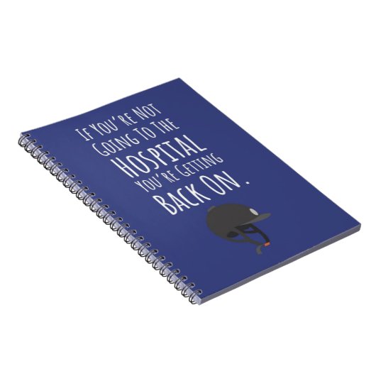 Funny Horse Riding Gifts Equestrian Sports Rider Notitieboek (Rechterzijde)