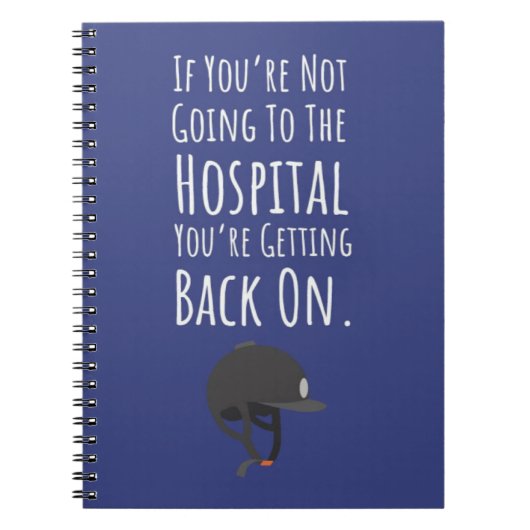 Funny Horse Riding Gifts Equestrian Sports Rider Notitieboek (Voorkant)