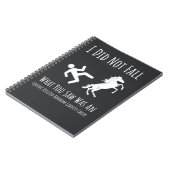 Funny Horse Riding Gifts Equestrian Sports Rider Notitieboek (Linkerzijde)