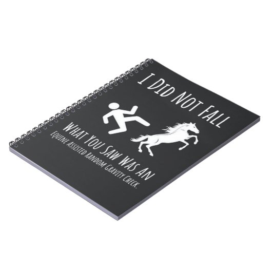 Funny Horse Riding Gifts Equestrian Sports Rider Notitieboek (Linkerzijde)