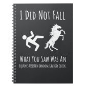 Funny Horse Riding Gifts Equestrian Sports Rider Notitieboek (Voorkant)