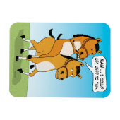 Funny Horse Riding Horse Magneet (Horizontaal)