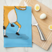 Funny Horse Riding Horse Theedoek (Quarter Fold)