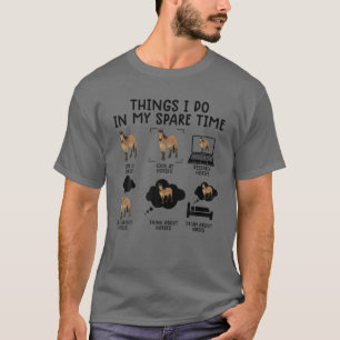 Funny Horse Riding S voor meisjes T-shirt