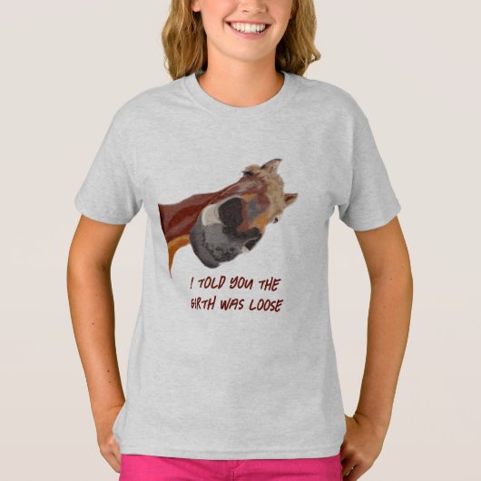 Funny Horse Riding vertelde je dat het meisje loss T-shirt (Voorkant)