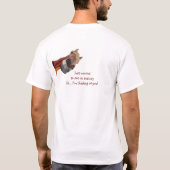 Funny Horse Riding zei dat het meisje los was. T-shirt (Achterkant)