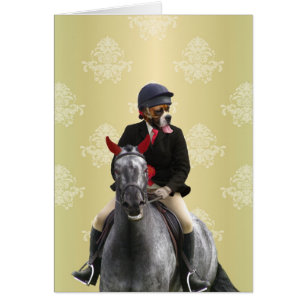 Funny horse rijder karakter