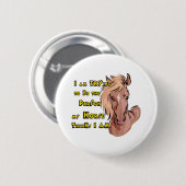 Funny Horse Ronde Button 5,7 Cm (Voorkant /achterkant)