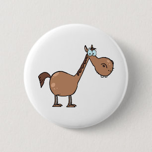 Funny Horse Ronde Button 5,7 Cm
