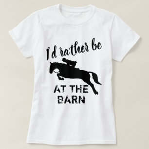 Funny Horse Shirt Ik zou liever bij Barn Equestria