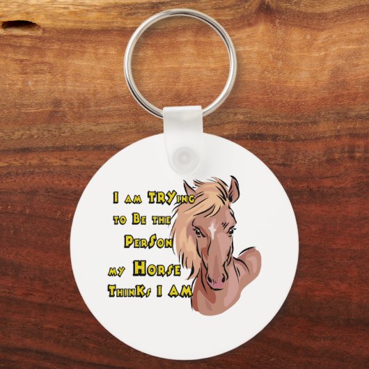 Funny Horse Sleutelhanger (Voorkant)