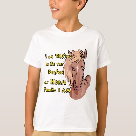 Funny Horse T-shirt (Voorkant)