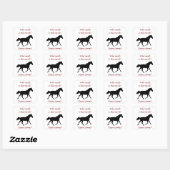 Funny Horse Therapist Vierkante Sticker (Vel)