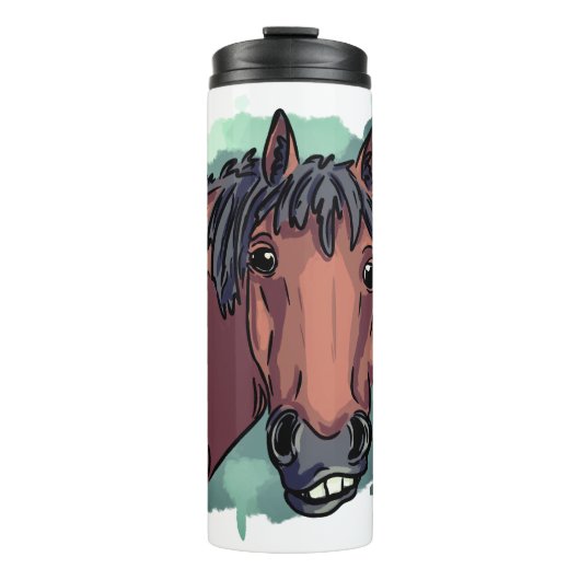 Funny horse thermosbeker (Voorkant)
