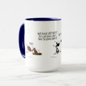 Funny Horse Throing a Fit Cartoon Mok (Voorkant links)