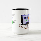 Funny Horse Trailer Loading Cartoon Mok (Midden)