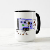 Funny Horse Trailer Loading Cartoon Mok (Voorkant rechts)