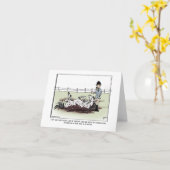 Funny Horse Wenskaart Kaart (Gele Bloem)