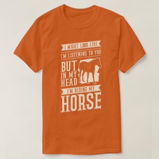 Funny Horseback Riding Equestrian Gift T-shirt (Design voorkant)