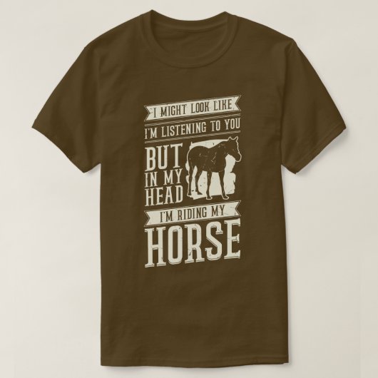 Funny Horseback Riding Equestrian Gift T-shirt (Design voorkant)