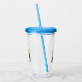 Funny horsefly insect cartoon acryl drinkbeker (Links)
