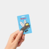 Funny horsefly insect cartoon badge (Handheld)