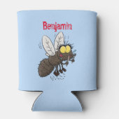 Funny horsefly insect cartoon blikjeskoeler (Achterkant)
