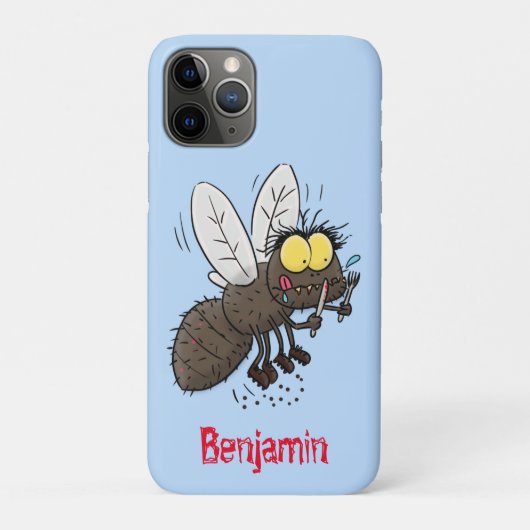 Funny horsefly insect cartoon Case-Mate iPhone case (Achterkant)