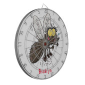 Funny horsefly insect cartoon dartbord (Voorkant Links)