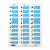 Funny horsefly insect cartoon etiket (Full Sheet)