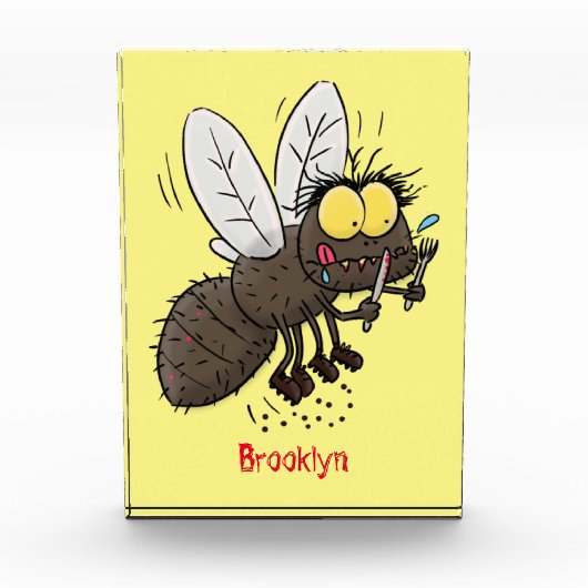Funny horsefly insect cartoon fotoblokken (Voorkant)