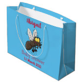 Funny horsefly insect cartoon groot cadeauzakje (Achterkant Gekanteld)