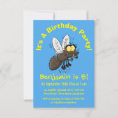 Funny horsefly insect cartoon kaart (Voorkant)