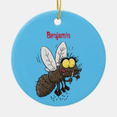 Funny horsefly insect cartoon keramisch ornament (Voorkant)