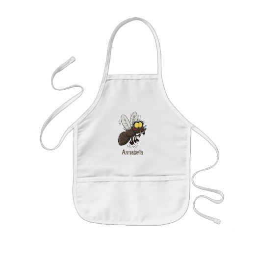 Funny horsefly insect cartoon kinder schort (Voorkant)