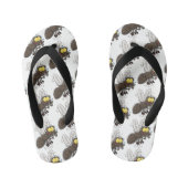Funny horsefly insect cartoon kinder teenslippers (Voetbed)