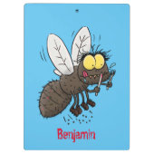 Funny horsefly insect cartoon klembord (Achterkant)