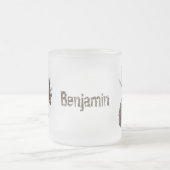 Funny horsefly insect cartoon matglas koffiemok (Center)