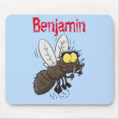 Funny horsefly insect cartoon muismat (Voorkant)